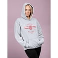 thumbnail image 2 of Flower Boutique 1968 Banner Hoodie Women -Image by Shutterstock, Female 3X-Large, 2 of 4
