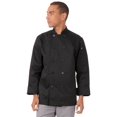 thumbnail image 1 of Chef Works Unisex Bastille Chef Coat, Black, X-Small, 1 of 4