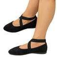 thumbnail image 4 of Viluyesy Womens Ballet Flats, X-Strap Round Toe Shallow Comfort Slip-On Dress Shoes Black US6, 4 of 6