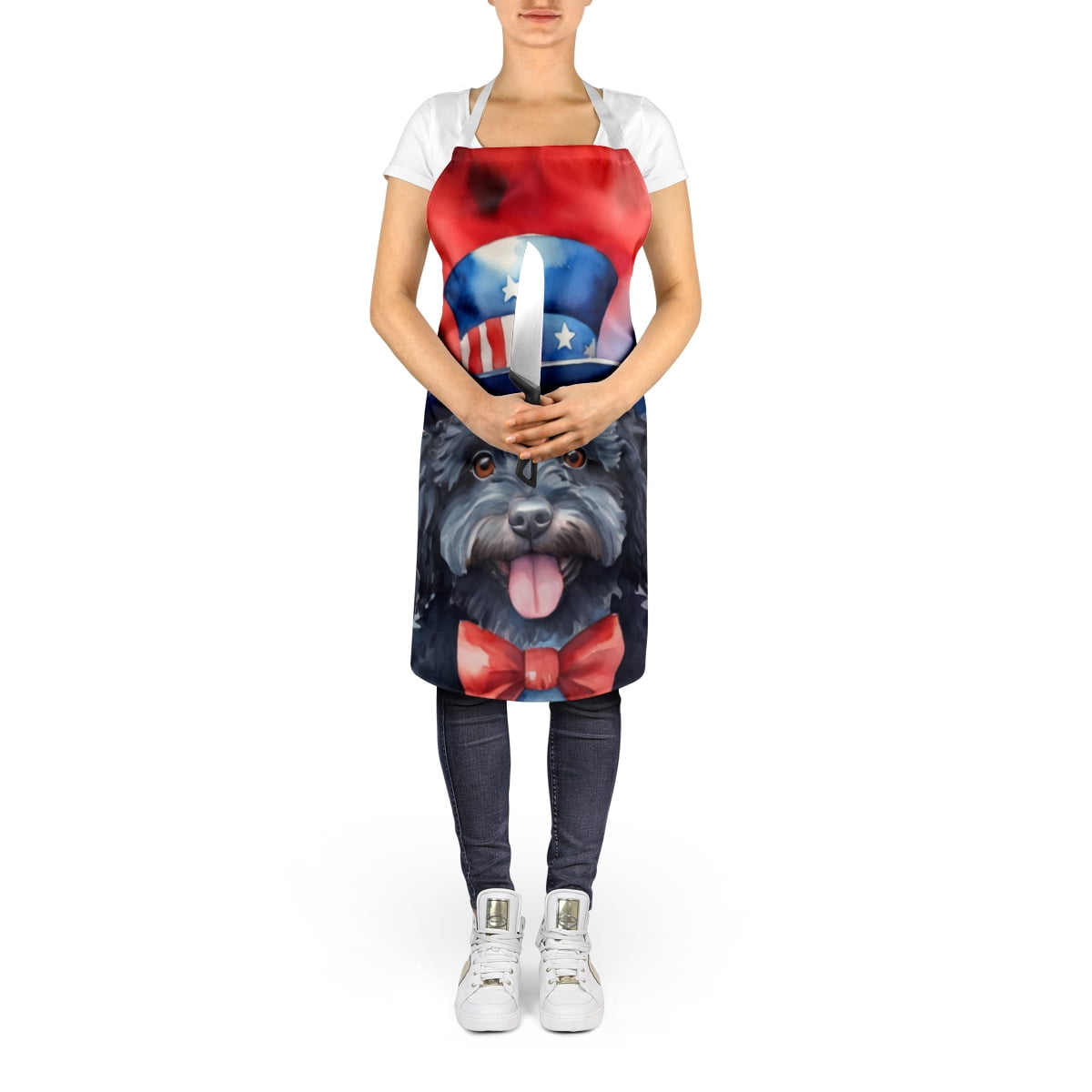 Puli Patriotic American Apron 27 in x 30 in