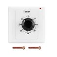 thumbnail image 1 of Timer Switch, AC 220V 15A Intelligent Mechanical Countdown Timer Socket Time Switch 86 Panel Timer Control Knob (30 Min), 1 of 3