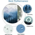 thumbnail image 3 of Blue Misty Forest Shower Curtain Set Ombre Navy Blue White Waterproof Fabric Shower Curtains Nature Tree Mountain Woodland Decorative Bathroom Bath Curtain Without Hook (Blue, 36 × 72), 3 of 5