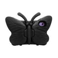thumbnail image 6 of Allytech Kids Case for Apple iPad 10th Generation 10.9", Cute Butterfly EXA Non-Toxic Rubber Kickstand Cover for Girls Child Proof Shockproof Drop Protection Case for iPhone 10 2022 - Black, 6 of 7