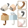 thumbnail image 4 of 4 ganchos de pared con diseño de animales bonitos, para baño, cocina y oficina., 4 of 7