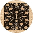 thumbnail image 1 of Ahgly Company Indoor Round Abstract Red Oriental Area Rugs, 4' Round, 1 of 6