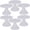 WHITE, variant on 6 count Plastic Mini Cake Stands, Detachable Cupcake Display Stands for Wedding Shower ( B)