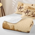 thumbnail image 4 of Homewish Vintage Tribal Cowboy Twin Quilt Set,Southwest Desert Cactus Twin Coverlet Set,2-Piece, 4 of 7