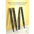 thumbnail image 5 of Artrylin Eyebrow Pen, Black Microblading Eye Pencil With 4 Micro-Fork Tip, Makeup Pens for Natural and Hair-Like Strokes, Long Lasting, Waterproof and Professional Eyebrow Definer (4.9Inch), 5 of 6