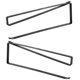 thumbnail image 2 of 2pcs Under Cabinet Shelf Roll Paper Holder No Drilling Towel Hanger Heavy Duty Iron Napkin Paper Holder, 2 of 3