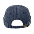 thumbnail image 5 of ZQUUVOU Classic Vintage Style Solid Color Sailor Brimless Skull Hat Casual Washed Cotton Rolled Cuff Harbour Hat Navy, 5 of 5