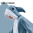 thumbnail image 4 of Pijama onesie DKRUW, disfraz de tiburón para Halloween, cosplay, adulto, 4 of 6