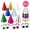 Set 3, variant on Birthday Party Hats with Party Glasses Tiny Paper Party Hats with Pom Poms Funny Party/Birthday Accessories for Baby Shower New Year Christmas Anniversary Holiday 25Pcs Set 1