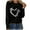 Black-C, variant on Penkiiy Personalized Heart Shirt Ladies Fashion Solid Color Valentine's Day Heart Print Long Sleeve Round-Neck Shirt Woman Casual Loose XS Gray