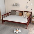 thumbnail image 6 of Costway Wooden Full Daybed with Storage, Cherry, 6 of 12
