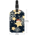 thumbnail image 6 of Square 2Pack PU Leather Star Snowflake Cruise Luggage Tag with Privacy Cover and Name ID Tag for Travel Handbags Backpacks Luggage Tags, 6 of 6