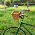 thumbnail image 3 of LJNYFDC Handwoven Plastic Wicker Bike Basket Kids Bicycle Basket Strong Large Capacity Wicker Weaving Removable Bike Organizer Multifunctional Front Storage, 3 of 6