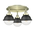thumbnail image 3 of Innovations Lighting - Ballston Urban - 3 Light Flush Mount In Art Deco, 3 of 5