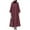 Wine Red, variant on ZANZEA Womens Dresses Casual Maxi Club Party Holiday Long Floral Dress