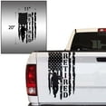 thumbnail image 2 of Retired Soldier Veteran Distressed American USA US Flag Truck Tailgate Vinyl Decal Compatible with most Pickup Trucks U.S. Army Sticker USAF USMC US Navy Decal (11" x 20", Black), 2 of 8