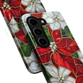 thumbnail image 2 of Case for Samsung Galaxy S23, Poinsettia Stained Glass Christmas Floral Phone Case Military-Grade Drop Protection Cover for Women Girl - Glossy, 2 of 7