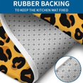thumbnail image 4 of Yellow and Black Of Leopard Print Bathroom Rugs Sets 3 Piece,Toilet Cover Set,Absorbent Non Slip Bathroom Mats Sets with U-Shaped Contour Rug Toilet Rug Set, 4 of 5