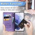 thumbnail image 5 of Crossbody Wallet Cell Phone Case for Samsung Galaxy S22,Cute Cat Dog Cartoon Style Flip Case Cover with Removable Lanyard Strap for Samsung Galaxy S22 MGG Purple, 5 of 14