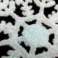 thumbnail image 7 of Plastic Christmas Glitter Snowflake Ornaments Christmas Tree Decorations, 4-inch, Set of 12, 7 of 7