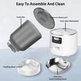 thumbnail image 2 of 4L Auto Cat Feeder Pet para Smart Dispensador de croquetas de alimentos cuenco de acero inoxidable, 2 of 12