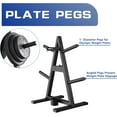 thumbnail image 6 of A-Frame Weight Plate Tree for 1" Olympic Plates - Holds 300 lbs, Dumbbell Rack and Home Gym Storage Stand - Organize Your Workout Area, 6 of 6