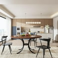thumbnail image 6 of Tribesigns Round Dining Table for 4-6 People, Farmhouse Kitchen Dining Room Table, 6 of 6