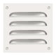 thumbnail image 1 of Cubierta de ventilación de acero inoxidable Uxcell, cubierta de rejilla de aire de ventilación HVAC con louver, malla incorporada de 4x4 pulgadas, 1 of 6