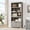 Black, variant on Garvee 5 Tier Bookshelf, 69'' Tall Farmhouse Bookcase with 2 Doors & Adjustable Shelves - Open Display Storage Rack with Anti-Slip Design for Home Office, Balcony, Library, Study, Living Room, Gray