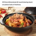 thumbnail image 2 of Clay Cooking Pots for Cooking,Ceramic Hot Pot Traditional Vintage Casserole Nonstick Japanese Dolsot Bibimbap with Lid, 2 of 8