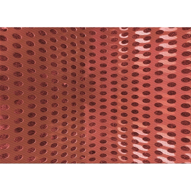 Ahgly Company Machine Washable Indoor Rectangle Transitional Grapefruit Red Area Rugs, 2' x 5'