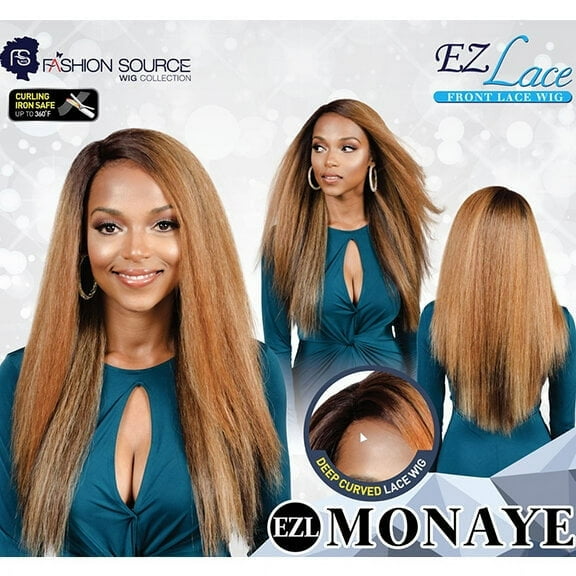 Fashion Source Synthetic EZ Lace Front Wig EZL-Monaye, 1B