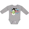 thumbnail image 3 of Inktastic Just Chillin' This Christmas Fun Snowman in Top Hat Boys or Girls Long Sleeve Baby Bodysuit, 3 of 5