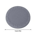 thumbnail image 3 of 2PC Rubber Car Cup Holder Mats, Waterproof & Anti-Slip, Heat Insulation, Honeycomb Design, Solid Color, Easy to Clean, Durable & Stylish, Fits Most Car Cup Holders, Black & Gray, 3 of 9