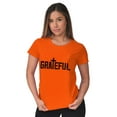 thumbnail image 4 of Grateful Thankful Christian Jesus Womens Slim Fit Graphic Tee Brisco Brands X, 4 of 5