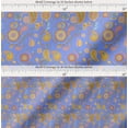 thumbnail image 2 of Soimoi Blue Cotton Poplin Fabric Mandala & Paisley Printed Craft Fabric by the Yard 58 Inch Wide, 2 of 7