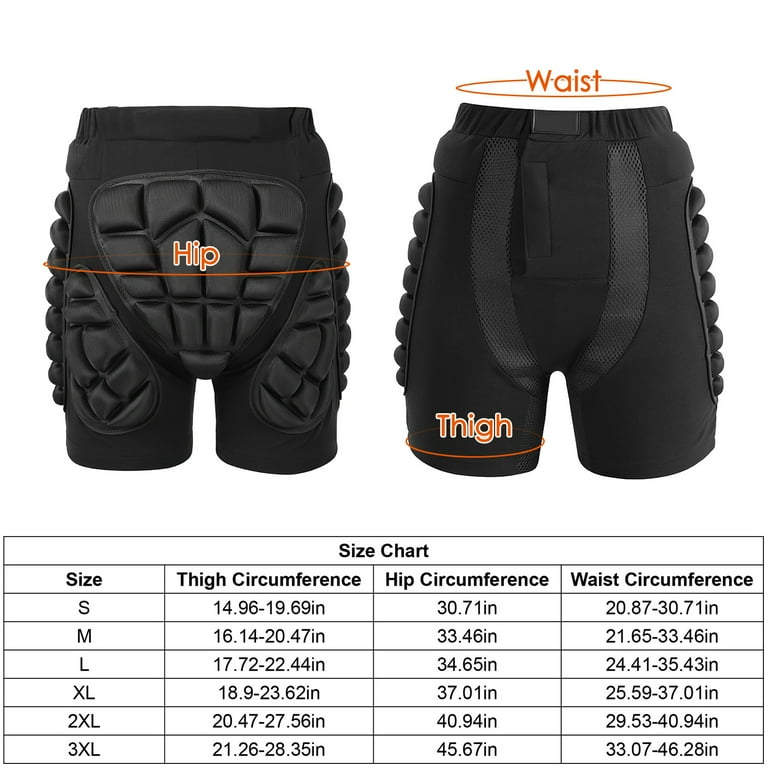 Protective Padded Shorts For Kids - 3d Hip, Butt, And Tailbone