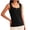 Black, variant on Womens Fleece Lined Tank Tops Crew Neck Sleeveless Base Layer Undershirt for Cold Weather