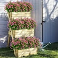 thumbnail image 3 of ZOELNIC 6pcs Artificial Flowers Outdoors, UV Resistant Plastic Flower Plants for Outdoor, for Garden Patio Porch Window Box Home Wedding Decor, 3 of 9