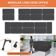 thumbnail image 5 of Folding Conference Room Tables on Wheels,Mobile Training Table Rectangular Large Business Seminar Furniture Tables for Office,Meeting Room,School,Wooden, 5 of 6