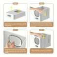 thumbnail image 6 of [Large Odorless Cat Litter Box] Large Enclosed Cat Litter Box with Lid Cover Hooded Odorless Cat Toilet with Litter Scoop Cat Self Groomer Deodorizer Filter, 6 of 8