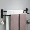 thumbnail image 1 of Rustproof Towel Bar Shower Towel Rack Modern Single Hanging Quadruple Kitchen Bathroom 2 Layer 40cm, 1 of 7