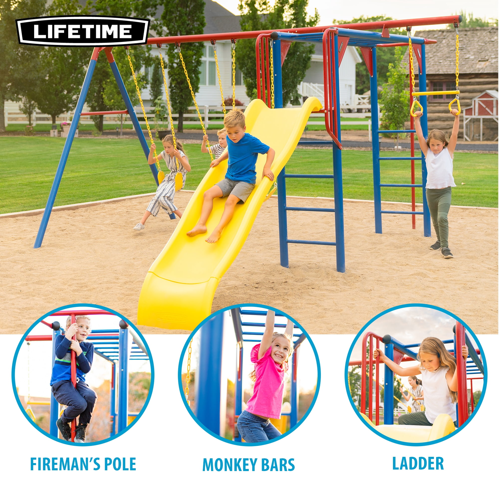 Lifetime Kid's Jungle Adventure Playset: Outdoor Yard Equipment