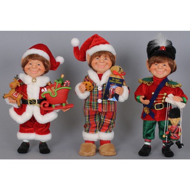 Download Karen Didion Originals 3 Piece Traditional Elf Assortment Figurine 9 Inches Walmart Com Walmart Com