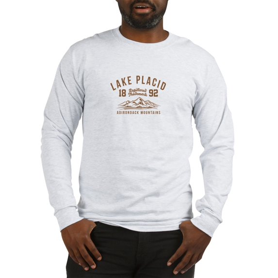 CafePress - Vintage Lake Placid - Unisex Cotton Long Sleeve T-Shirt