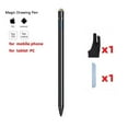 thumbnail image 1 of Stylet Universel 2 en 1 Stylet Tactile Capacitif pour Apple Google Xiaomi HUAWEI Tablette PC iOS Android Microsoft Téléphone Noir, 1 of 6