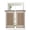 Brown, variant on Grey Geometric Sheer Kitchen Tier Curtains 24 Inch length,Rod Pocket Half Curtains Short Drapes,Bohemia Tribal Farm Tribal Patterned Light Filtering Small Window Treatments 2 Pcs 27.5"W x 24"L